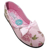 Grosby Womens Vera Comfortable Printed Slippers Pale Pink