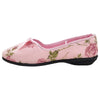 Grosby Womens Vera Comfortable Printed Slippers Pale Pink