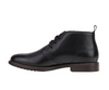 Hush Puppies Harbour Boots Mens Lace Up Shoes Leather Black Burnish