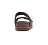Mens Hush Puppies Cracker Brown Sandals Slip On Leather Shoes