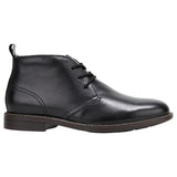 Hush Puppies Harbour Boots Mens Lace Up Shoes Leather Black Burnish