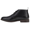 Hush Puppies Harbour Boots Mens Lace Up Shoes Leather Black Burnish