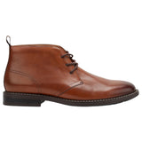 Hush Puppies Harbour Boots Mens Lace Up Shoes Leather Tan Burnish
