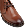 Hush Puppies Harbour Boots Mens Lace Up Shoes Leather Tan Burnish