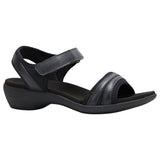 Hush Puppies Womens Amazing Black Slip On Leather Slides Sandals