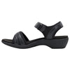 Hush Puppies Womens Amazing Black Slip On Leather Slides Sandals