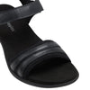 Hush Puppies Womens Amazing Black Slip On Leather Slides Sandals