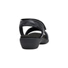 Hush Puppies Womens Amazing Black Slip On Leather Slides Sandals