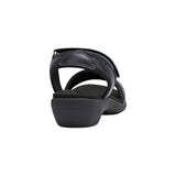 Hush Puppies Womens Amazing Black Slip On Leather Slides Sandals
