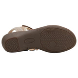 Hush Puppies Womens Amazing Taupe Slip On Leather Slides Sandals