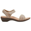 Hush Puppies Womens Amazing Taupe Slip On Leather Slides Sandals