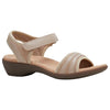 Hush Puppies Womens Amazing Taupe Slip On Leather Slides Sandals