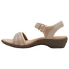 Hush Puppies Womens Amazing Taupe Slip On Leather Slides Sandals