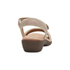 Hush Puppies Womens Amazing Taupe Slip On Leather Slides Sandals