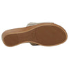 Hush Puppies Womens Coco Slip On Leather Champagne Sandals