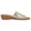 Hush Puppies Womens Coco Slip On Leather Champagne Sandals