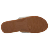 Hush Puppies Womens Paradise Slip On Leather Slides Champagne Sandals