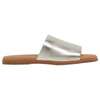 Hush Puppies Womens Paradise Slip On Leather Slides Champagne Sandals
