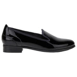 Hush Puppies Womens The Albert Flats Black Patent Work Office Shoes