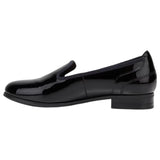 Hush Puppies Womens The Albert Flats Black Patent Work Office Shoes