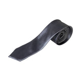 Mens Smooth Rhino Grey 5cm Skinny  Plain Neck Tie