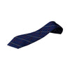 Mens Navy With Red & Light Yellow Stripes Patterned 8cm Neck Tie