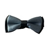 Boys Grey Two Tone Layer Bow Tie