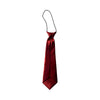 Kids Boys Maroon Elastic Plain Neck Tie