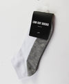 1 x Mens White & Grey Low Cut Socks