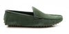 Mens Zasel Summer Slip On Green Suede Boat Shoes