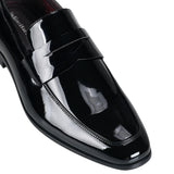 Julius Marlow Jax Black Patent Slip On Formal Dress Leather Shoes