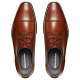 Julius Marlow Mens Knock Cognac Formal Dress Leather Lace Up Shoes