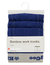 12 X Mens Kinggee Bamboo Trunks Underwear Navy K19005