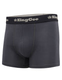 9 x Mens Kinggee Bamboo Trunks Underwear Charcoal K19005