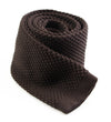 Mens Dark Brown Knitted Neck Tie