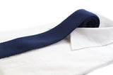 Mens Navy Knitted Neck Tie
