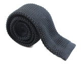 Mens Black Knitted Neck Tie