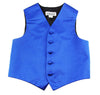 Royal Blue Boys Junior Vest Adjustable Waistcoat