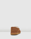 Mens Hush Puppies Leander Slippers Warm Winter Slip On Chestnut Suede Shoes