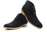 Mens Zasel Sage Boots Black Casual Suede Work Dress Casual Shoes Lace Up