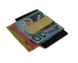 Mens Gold 2cms Wide Solid Money Clip