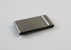 Mens Silver 3cms Wide Double Layer Solid Money Clip