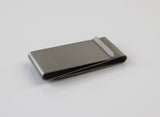 Mens Silver 3cms Wide Double Layer Solid Money Clip