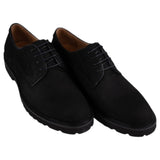 Mens Batsanis Bowry Black Nubuck Lace Up Work Formal Shoes