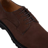 Mens Batsanis Bowry Brown Nubuck Lace Up Work Formal Shoes