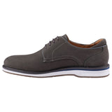 Mens Batsanis Colter Dark Grey Nubuck Lace Up Work Formal Shoes
