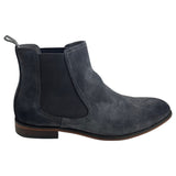 Mens Batsanis Jason Grey Suede Slip On Work Formal Boots