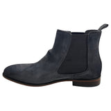 Mens Batsanis Jason Grey Suede Slip On Work Formal Boots