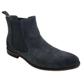 Mens Batsanis Jason Grey Suede Slip On Work Formal Boots