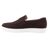 Mens Batsanis Magno Brown Nubuck Slip On Work Formal Shoes